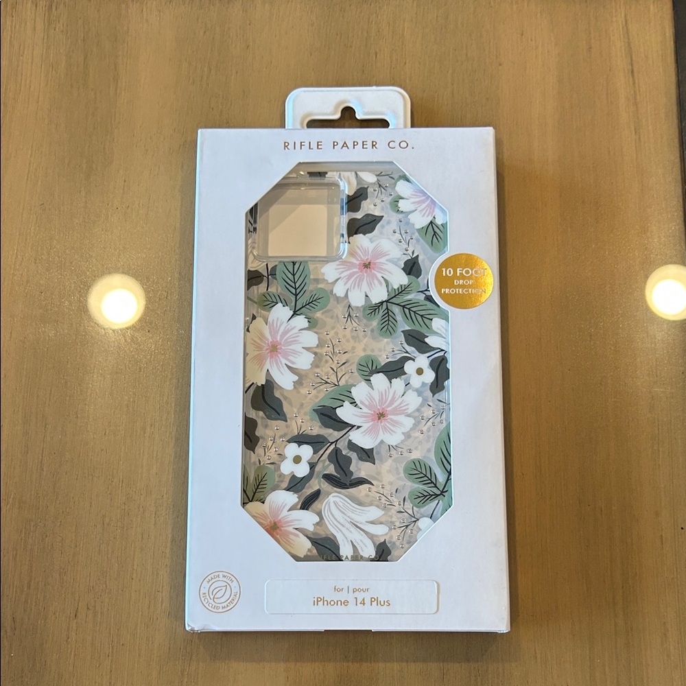 Rifle Paper Co. iPhone 14 Plus Case - Pink and Green Floral